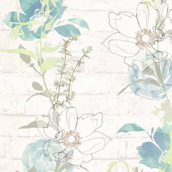 Papel Pintado URBAN FLOWERS 001 - 1