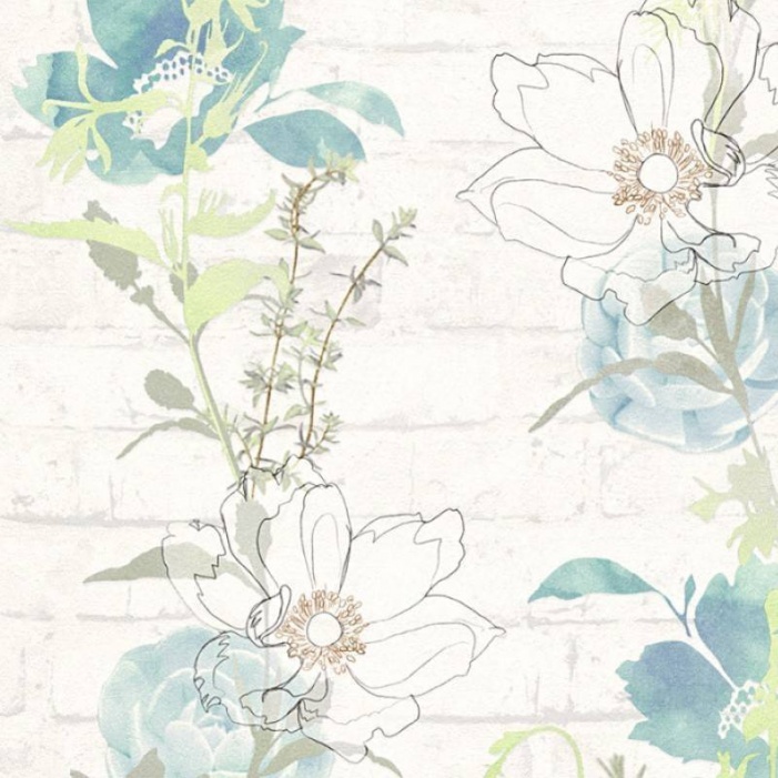 Papel Pintado URBAN FLOWERS 001 - 1