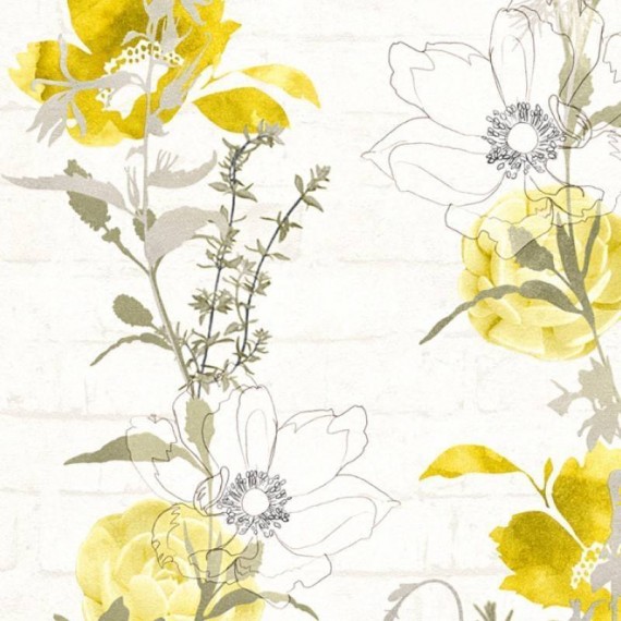 Papel Pintado URBAN FLOWERS 002 - 1